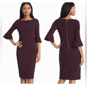 WHBM Burgundy Dress – Size 4 (New Without Tags)